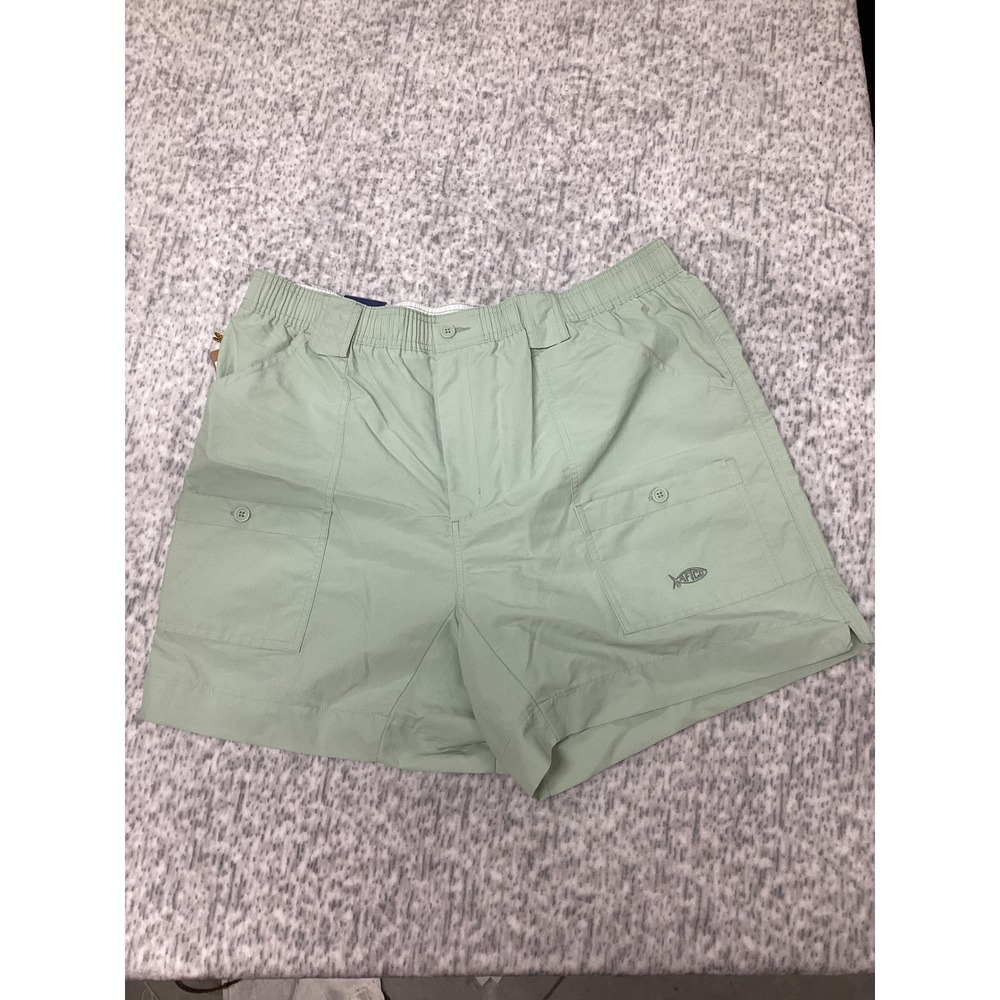 AFTCO M01 Original Fishing Shorts Mist Green Mens 40 Waist 6 Inseam NWT